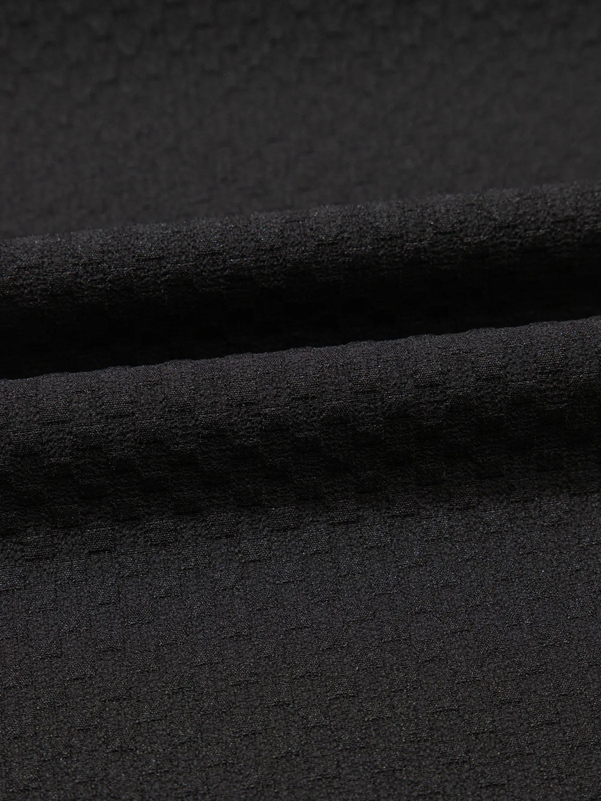 Bubble Sleeve Patchwork Textured Blouse