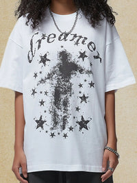 Men's Graphic Round Neck Half Sleeve T-Shirt