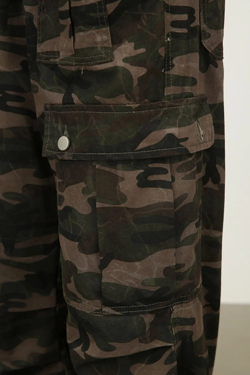 Men's Camouflage Jeans with Cargo Pockets