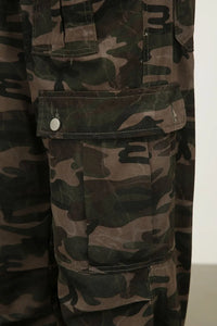 Men's Camouflage Jeans with Cargo Pockets