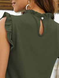 Frill Mock Neck Top