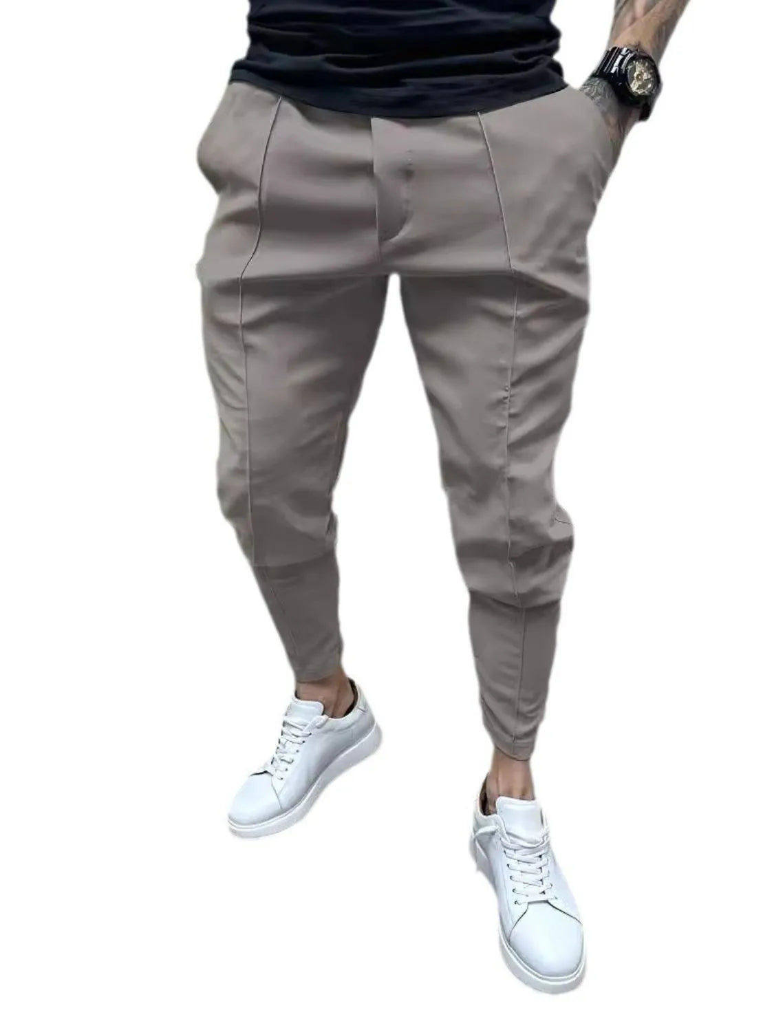 Men's Full Size Pockets Joggers Plus Size