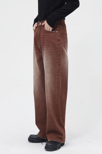 Wide Straight Jeans with Pockets