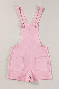 Knot Straps Denim Overalls with Pockets