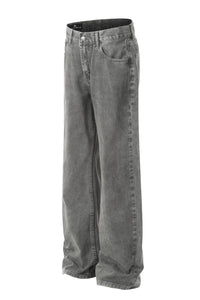 Men's Straight Leg Jeans with Pockets