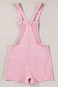 Knot Straps Denim Overalls with Pockets