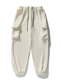 Men's Plus Size Elastic Waist Joggers with Pockets