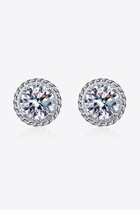 2 Carat Moissanite 925 Sterling Silver Stud Earrings