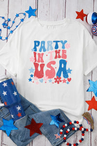 PARTY IN THE USA Graphic Oversized Tee