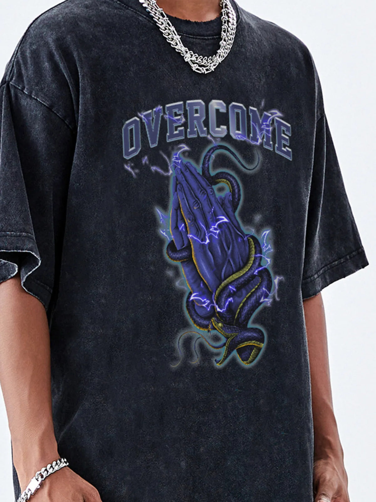 Men's Graphic Round Neck Short Sleeve T-Shirt