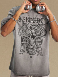 Men's Graphic Round Neck Half Sleeve T-Shirt