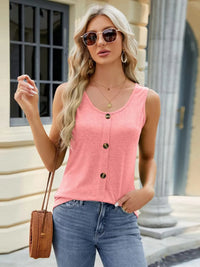Scoop Neck Casual Tank Top