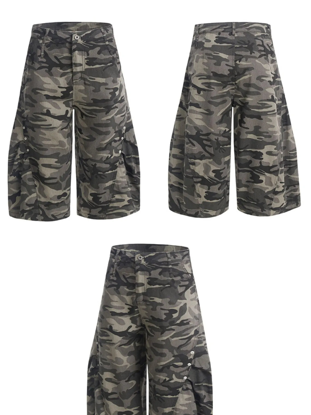 Men's Camouflage Pocketed Shorts