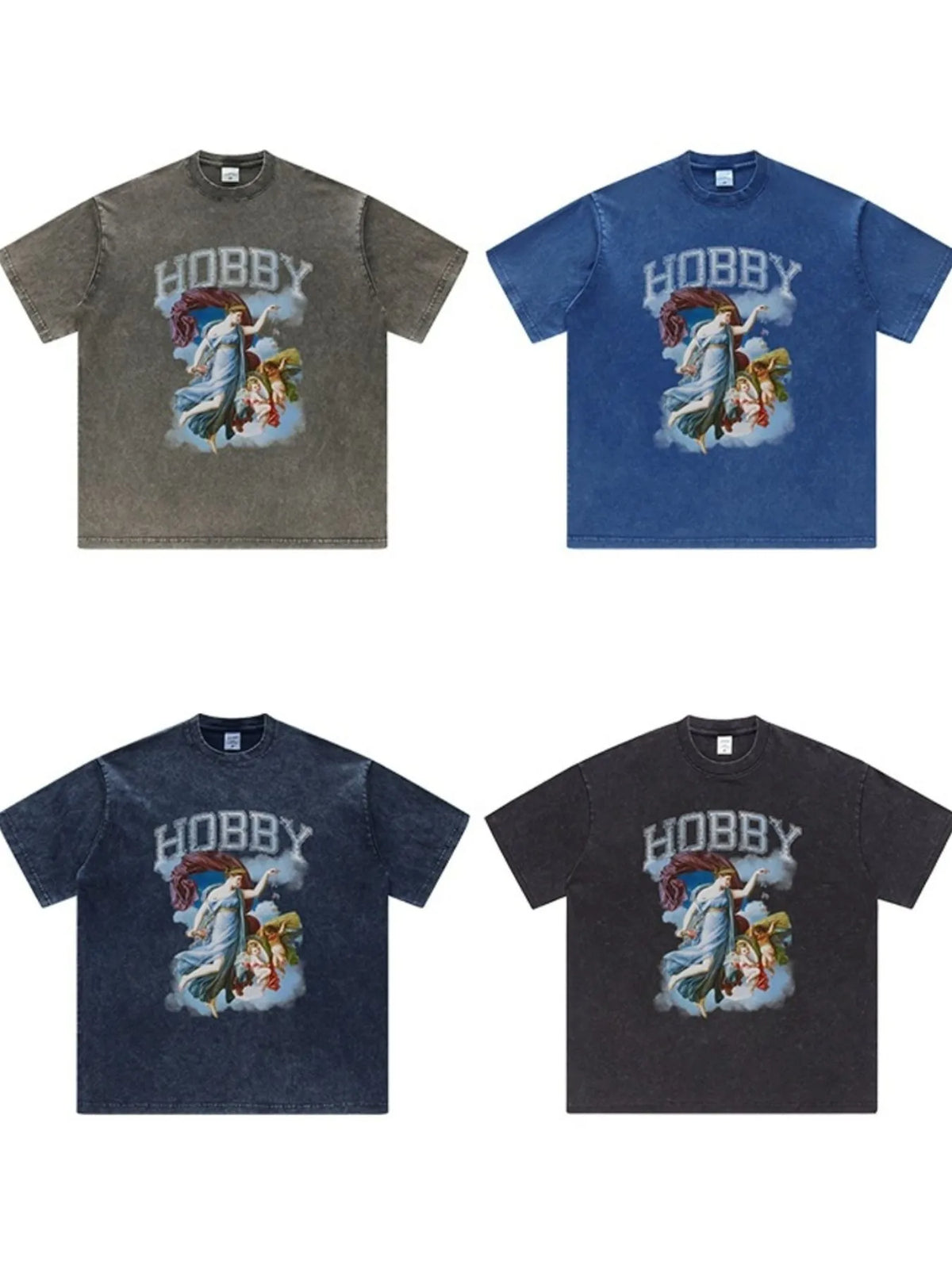 Men's Graphic Round Neck Short Sleeve T-Shirt