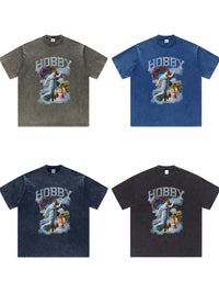 Men's Graphic Round Neck Short Sleeve T-Shirt