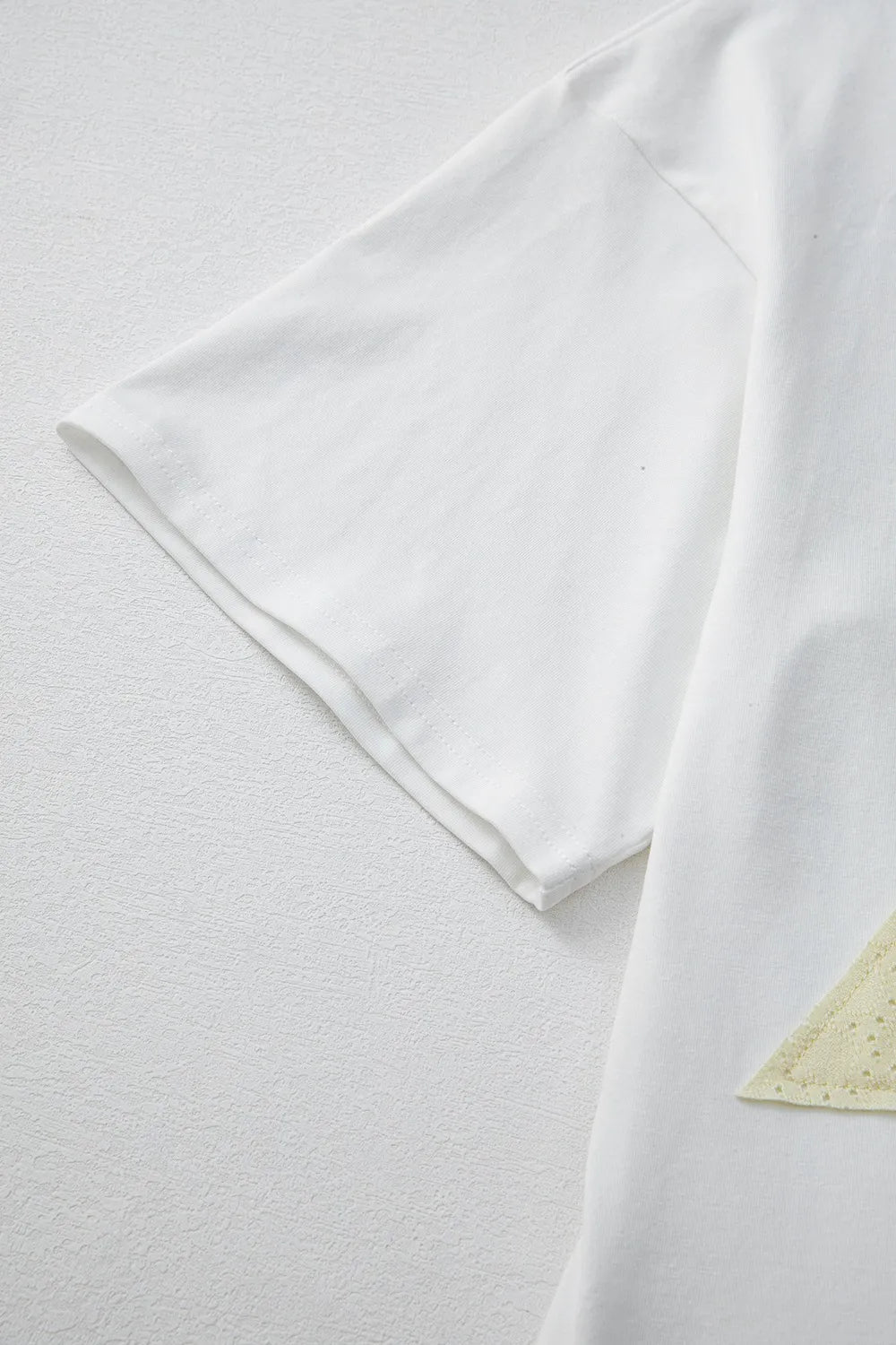 Star Layered Patched Graphic Drop Shoulder Half Sleeve Loose Tee