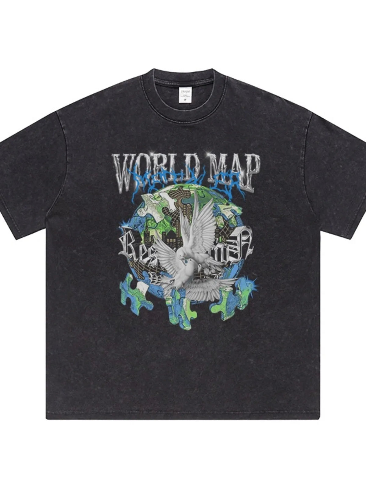 Men's Graphic Round Neck Short Sleeve T-Shirt