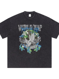 Men's Graphic Round Neck Short Sleeve T-Shirt