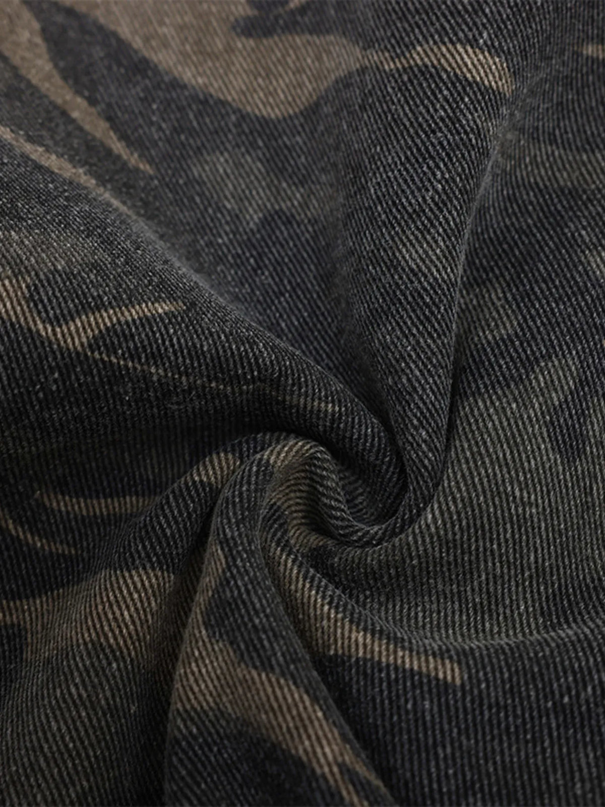 Men's Camouflage Denim Cargo Shorts