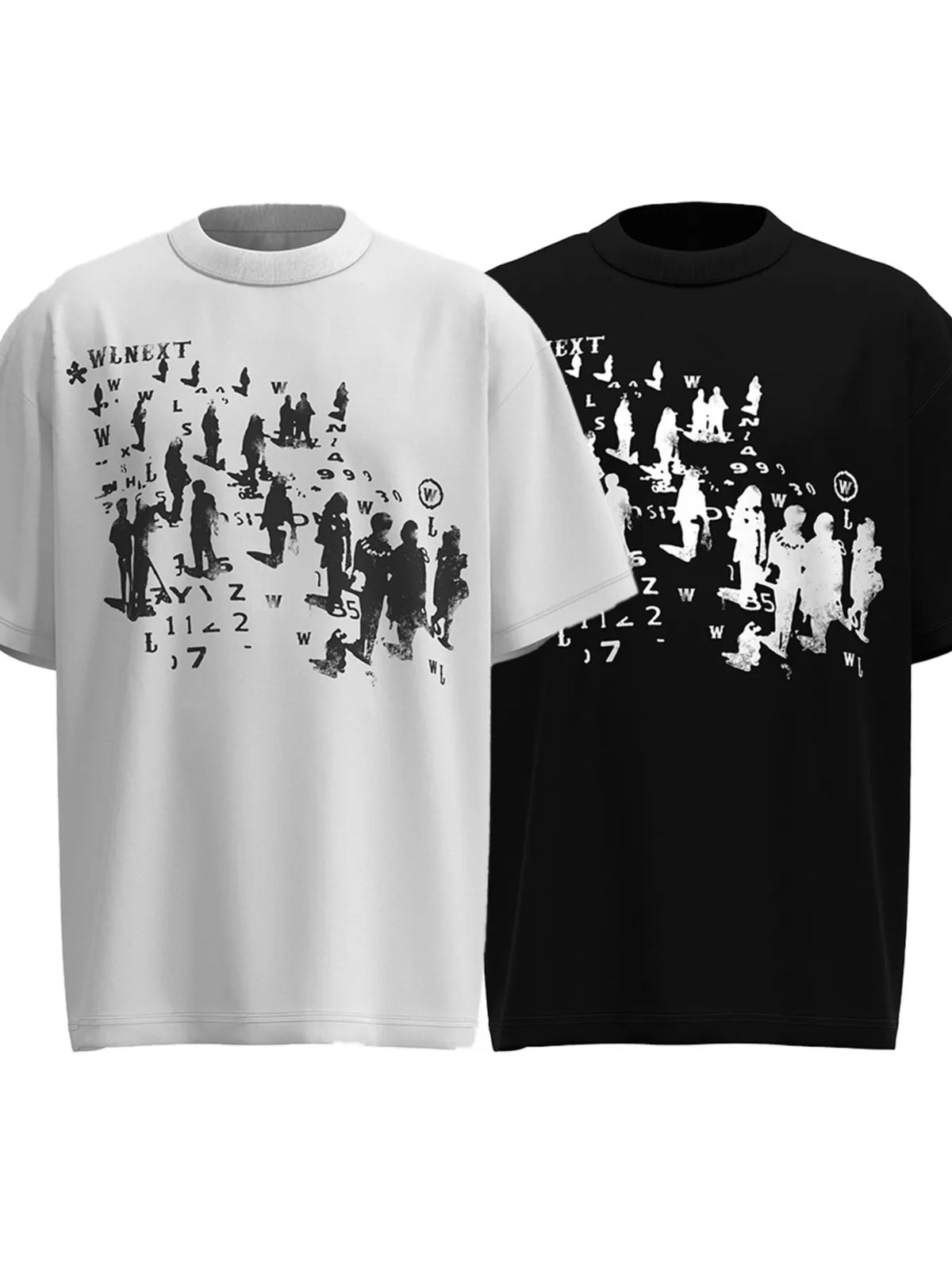 Men's Graphic Round Neck Short Sleeve T-Shirt