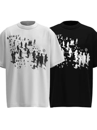 Men's Graphic Round Neck Short Sleeve T-Shirt