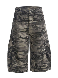 Men's Camouflage Pocketed Shorts
