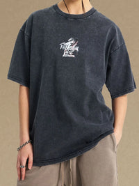 Men's Graphic Round Neck Half Sleeve T-Shirt