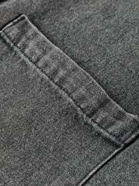 Wide Strap Button Down Denim Overall Dress