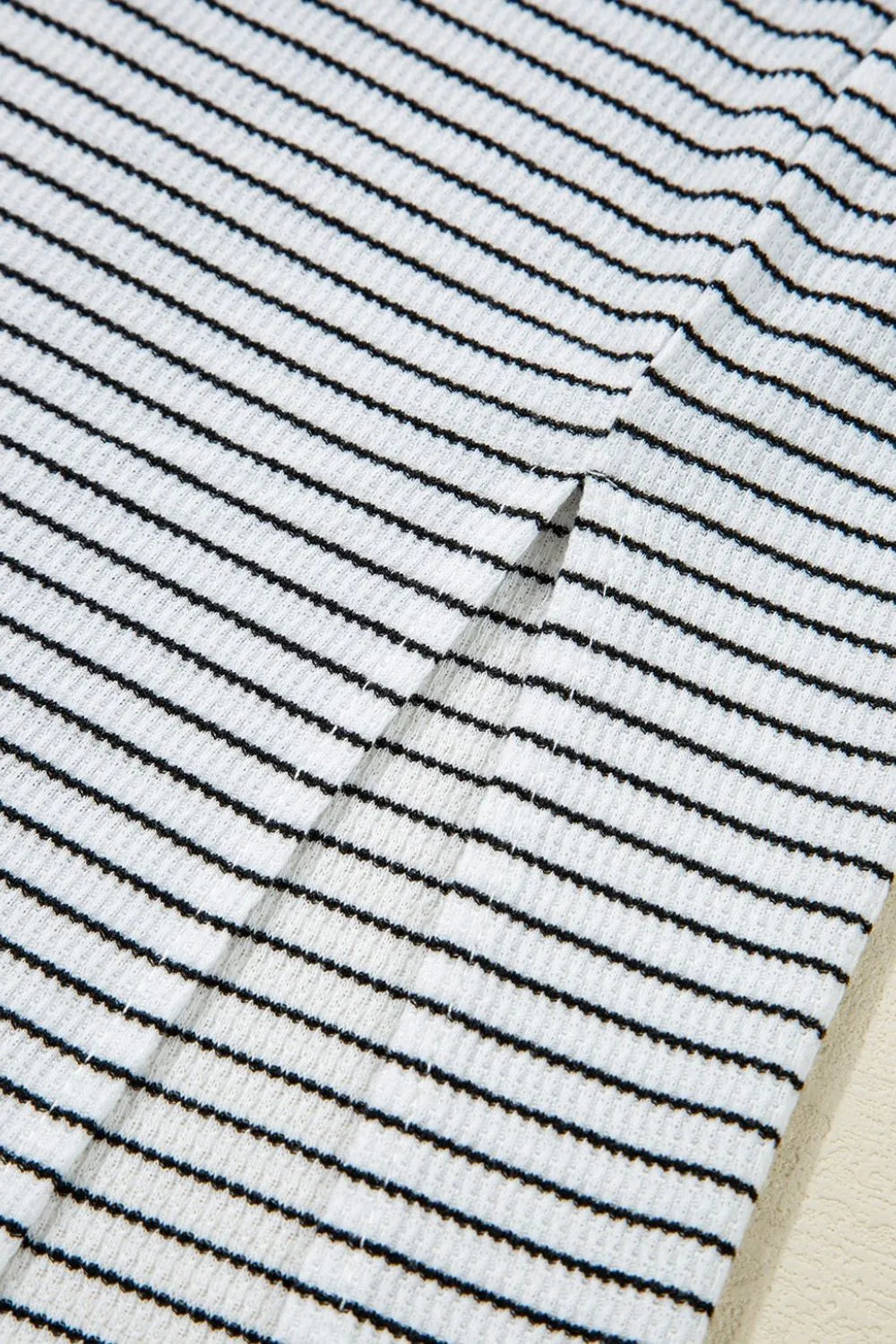 Stripe Crisscross Side Slits Slim Fit Sleeveless Midi Dress