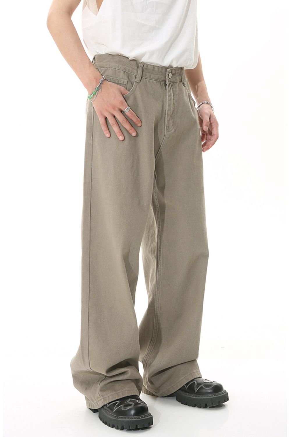 Men's Mid-Rise Straight-Leg Jeans