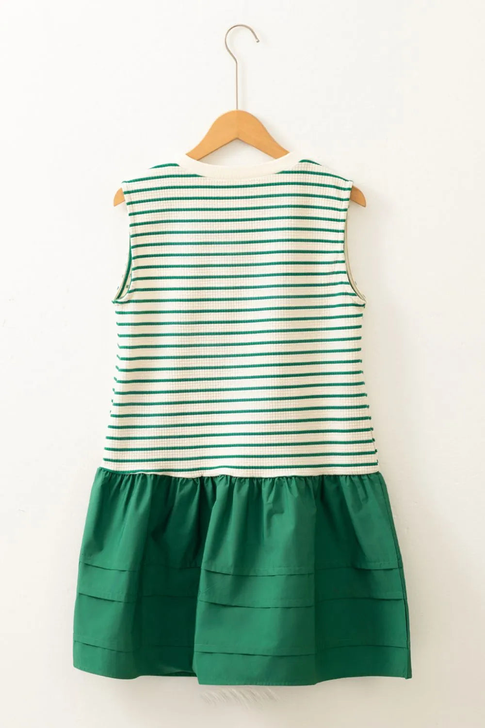 Stripe Woven Sleeveless Mini Dress