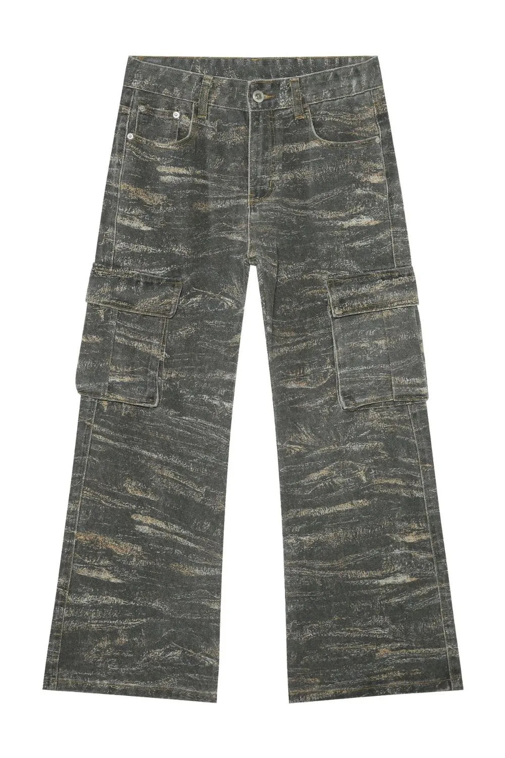 Men's Baggy Jeans with Cargo Pockets