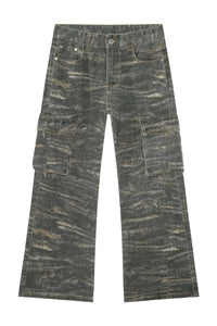 Men's Baggy Jeans with Cargo Pockets