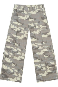 Men's Camouflage Wide Leg Cargo Jeans