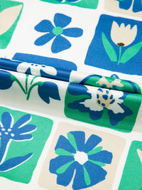 Floral Print Collared Blouse with Flutter Sleeves