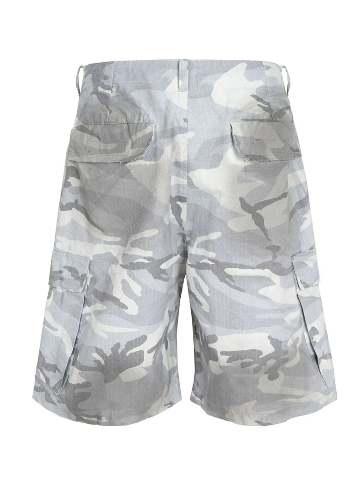 Men's Camouflage Pattern Denim Cargo Shorts