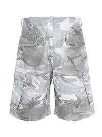 Men's Camouflage Pattern Denim Cargo Shorts
