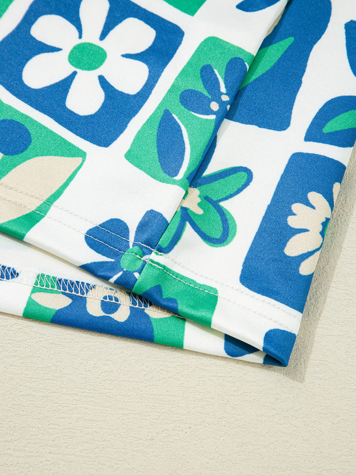 Floral Print Collared Blouse with Flutter Sleeves