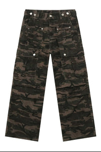 Men's Camouflage Jeans with Cargo Pockets