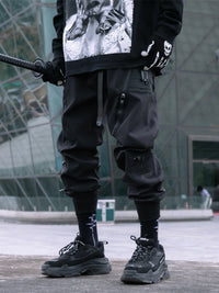 Men's Cargo Joggers with Zip Pockets