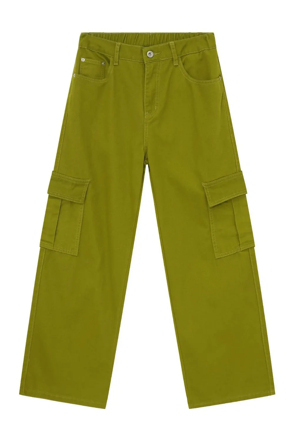 Men's Mid Rise Jeans with Cargo Pockets