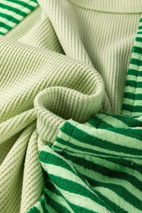 Striped Textured Half Sleeve T-Shirt