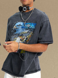 Men's Graphic Round Neck Half Sleeve T-Shirt