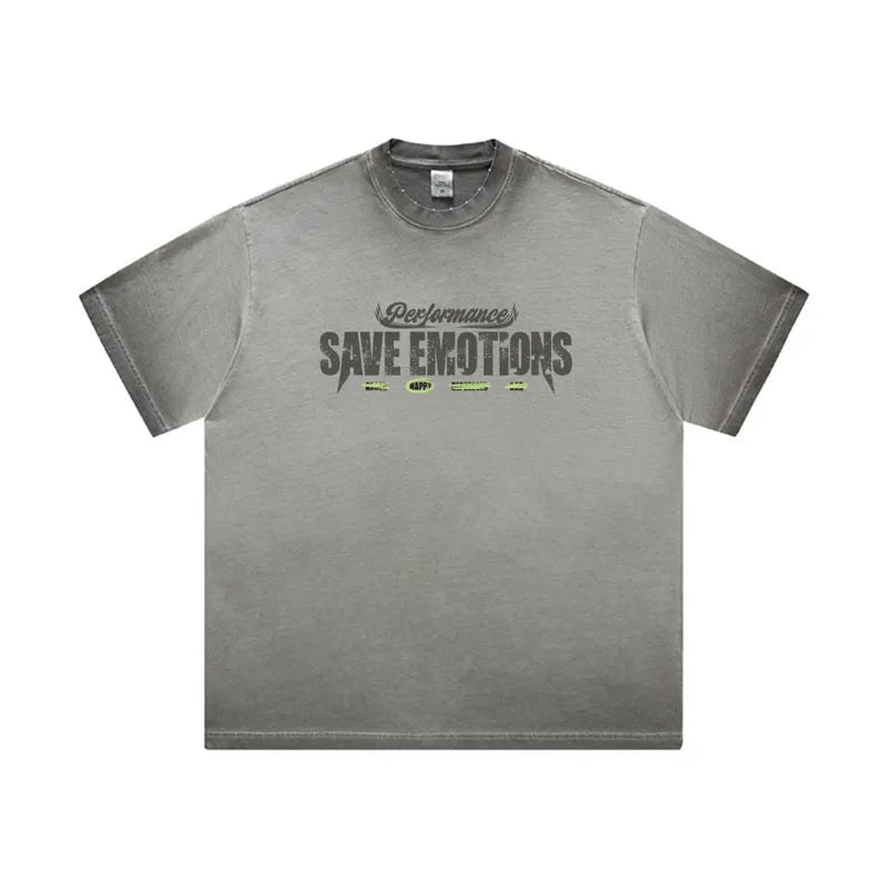 Men's Graphic Round Neck Short Sleeve T-Shirt