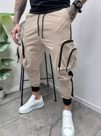 Men's Full Size Drawstring Joggers with Pockets Plus Size