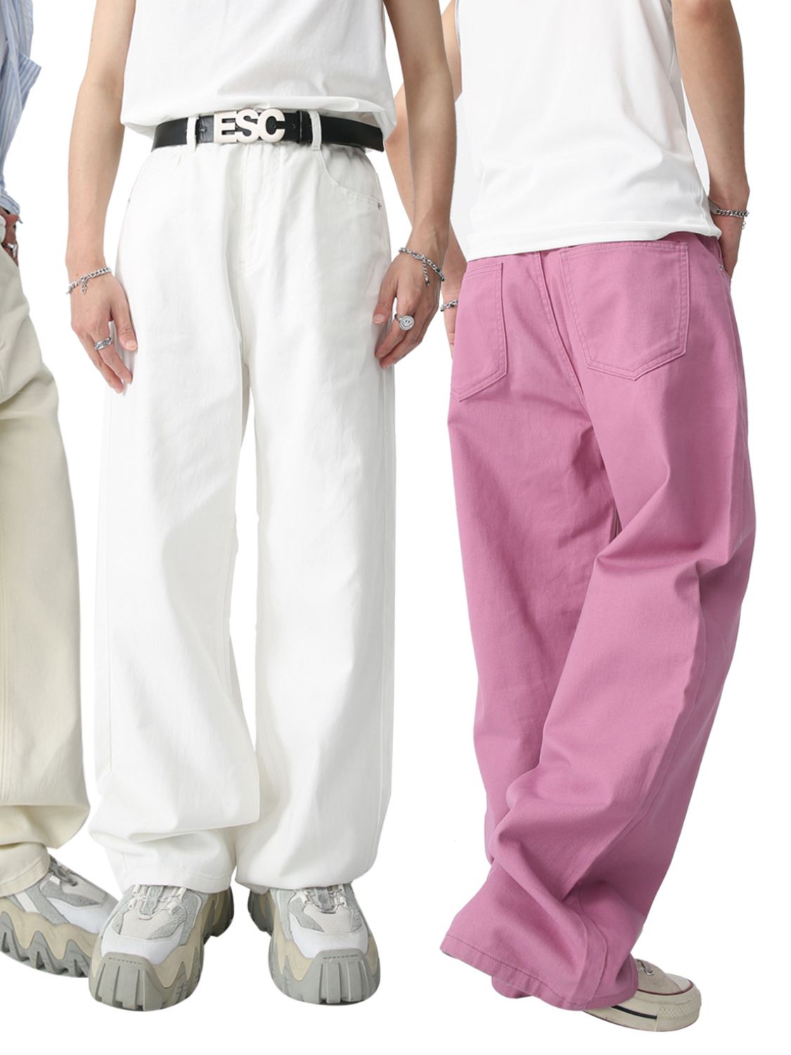 Mid Rise Baggy Men's Jeans