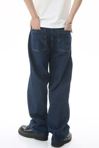 Men's Mid Rise Straight Leg Jeans
