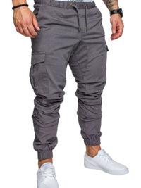 Men's Full Size Cargo Jogger with Drawstring Waistband Plus Size