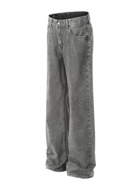 Men's Straight Leg Jeans with Pockets