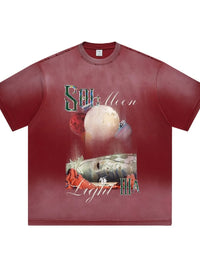 Men's Graphic Round Neck Short Sleeve T-Shirt